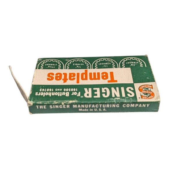 Vintage Singer 160668 Sewing Machine Templates For Buttonholers Set READ - Picture 4 of 6